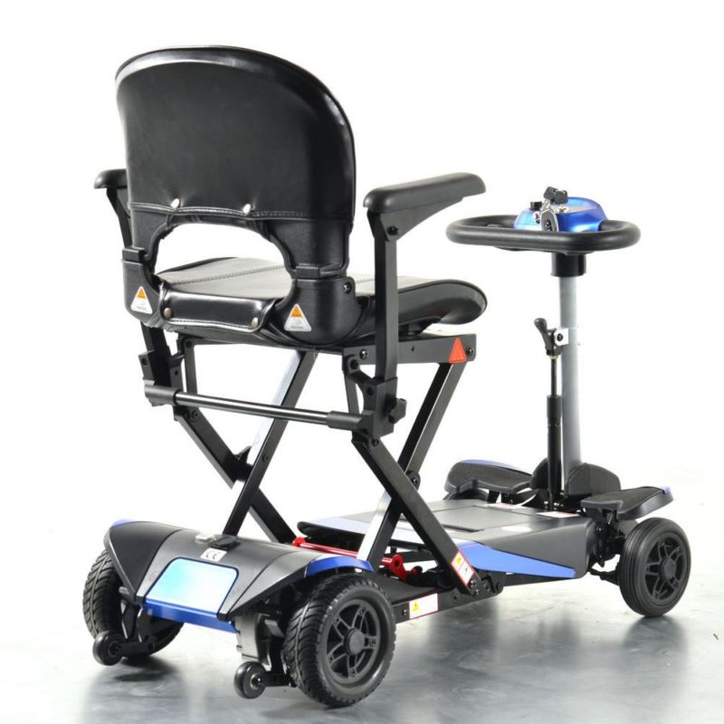 Smarti folding scooter blue back
