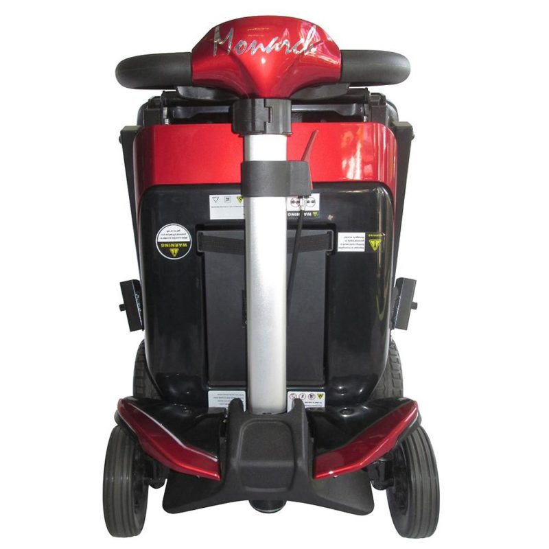 Smarti folding scooter red folded front