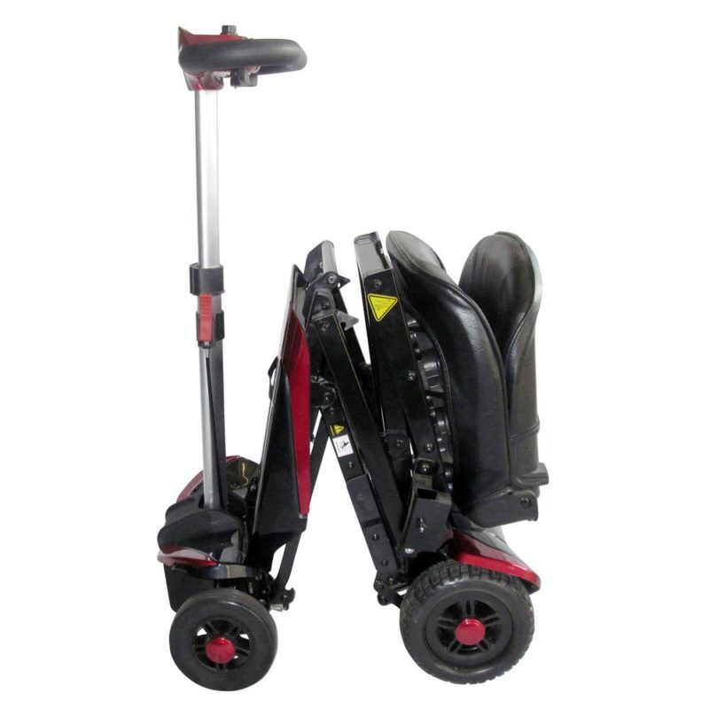 Smarti folding scooter red opening side